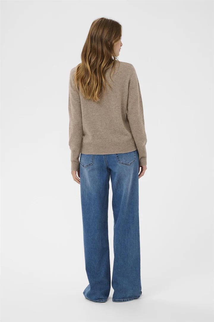 KAFFE KAcashie Pullover Black Coffee Melange