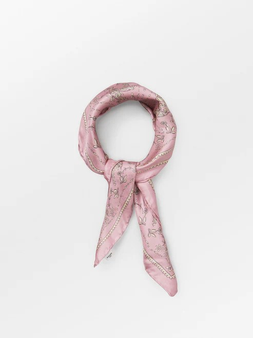 BECKSÖNDERGAARD Nassillia Sia Scarf Pink Nectar