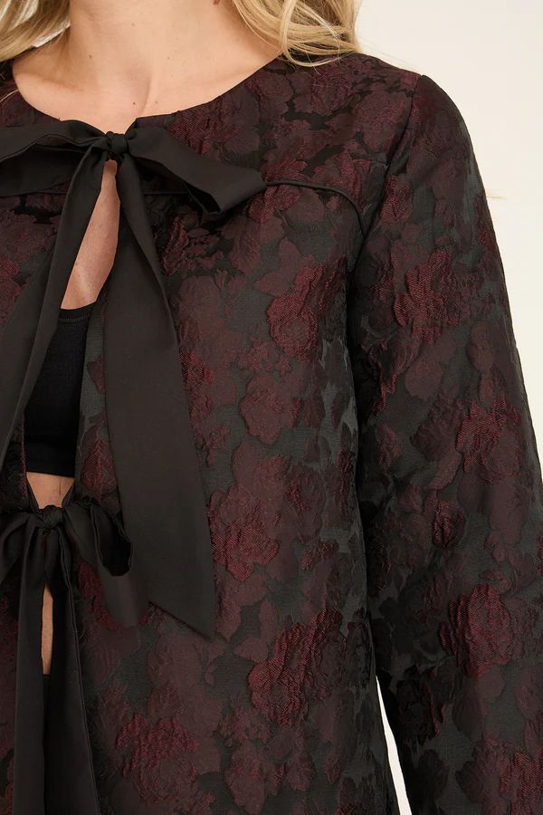 A -VIEW Aria Jacket Burgundy