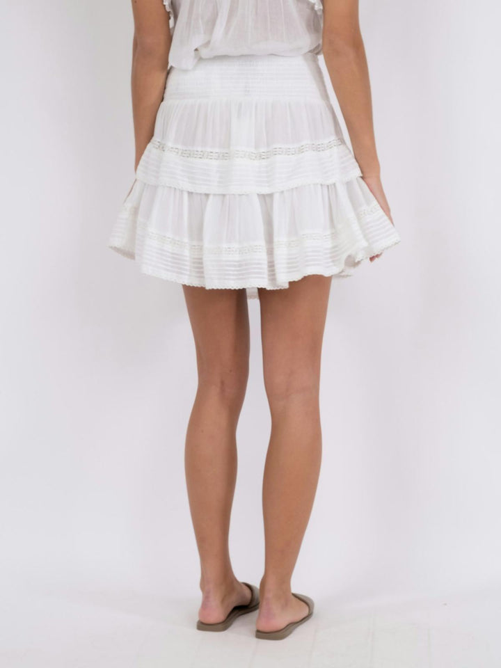 NEO NOIR Kenia S Voile Skirt White