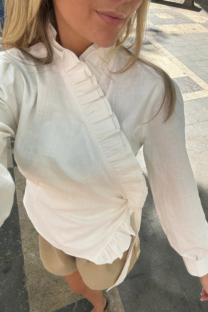 BYIC LisaIC Wrap Shirt White