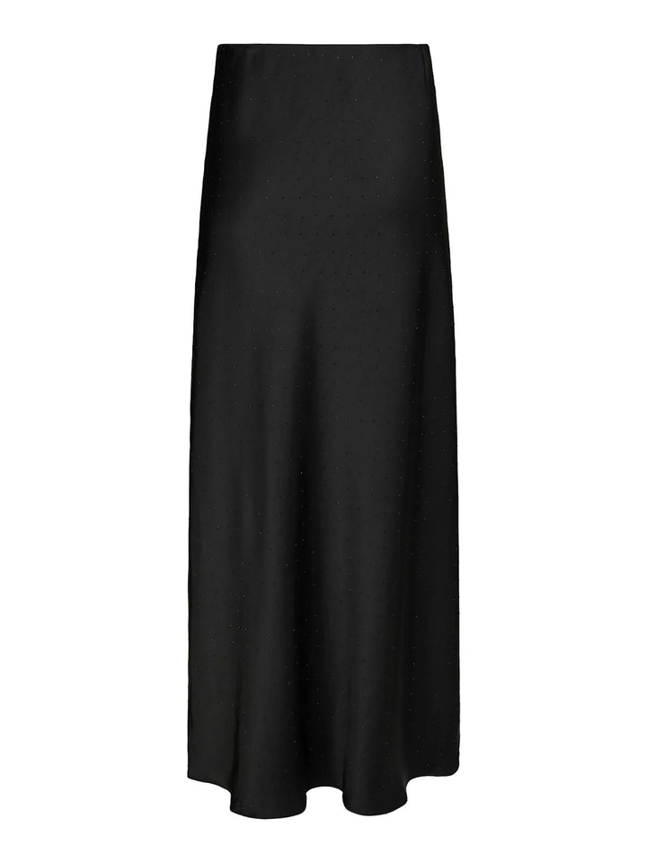 NEO NOIR Viso Heavy Sateen Bedaz Skirt Black