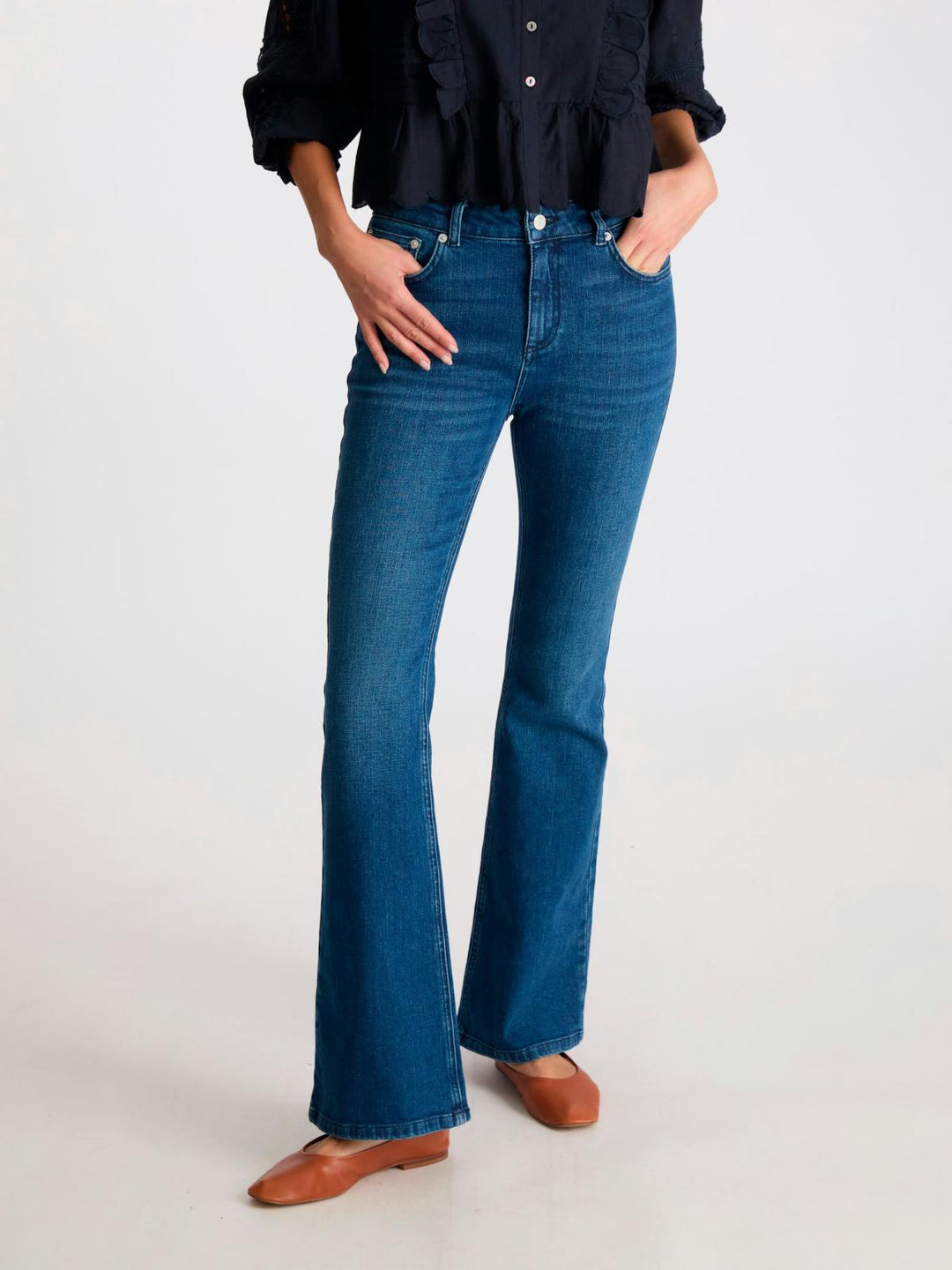 NEO NOIR Georgina Denim Pants Blue