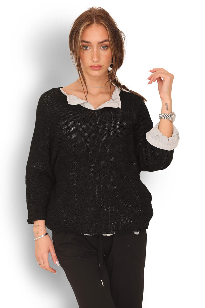 COPENHAGEN LUXE Stylish Viscose Knit Black