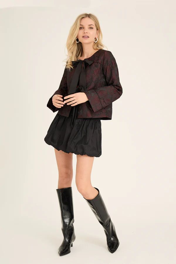 A -VIEW Aria Jacket Burgundy