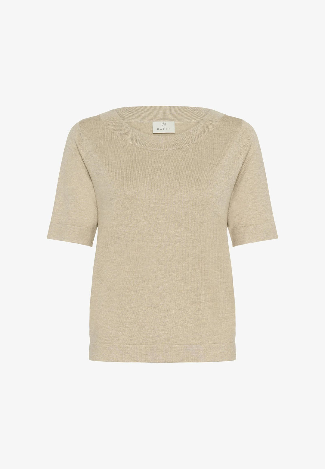 KAFFE KAlizza Boatneck Solid Pullover Feather Gray Melange