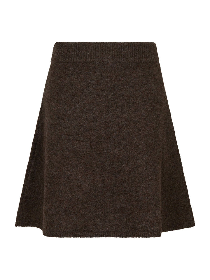 NEO NOIR Gisa Knit Skirt Dark Brown
