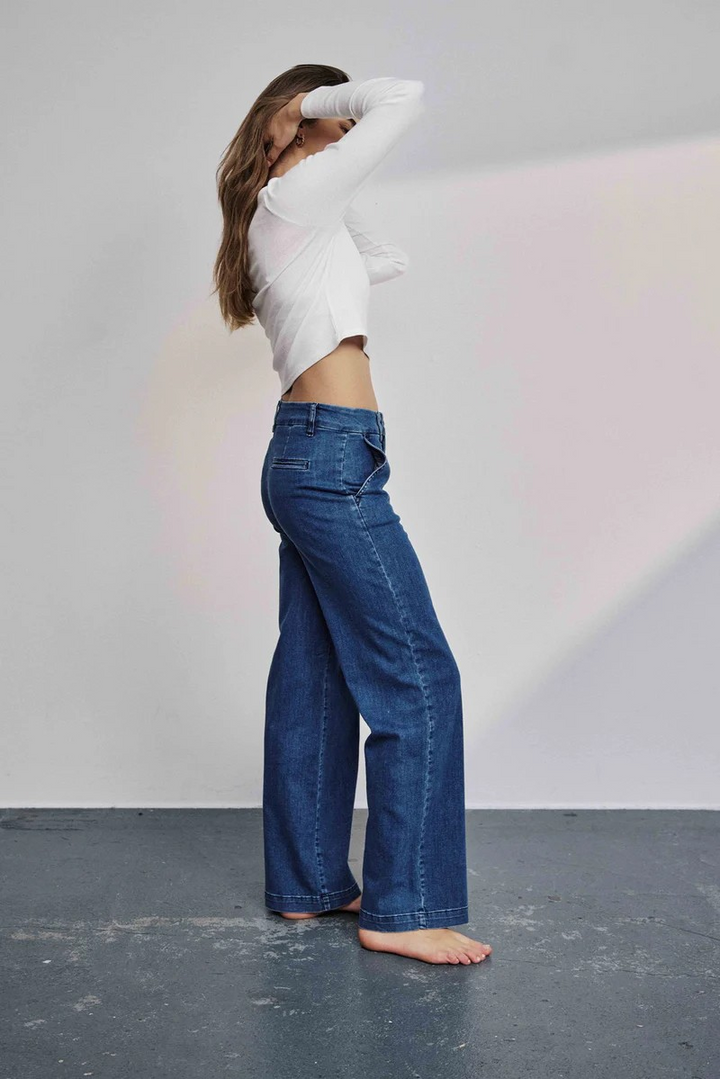 NÜMPH NUAmber Long Medium Blue Denim