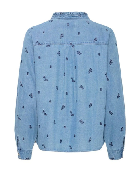 ICHI IHarcher SH2 Denim Emb. Light Blue