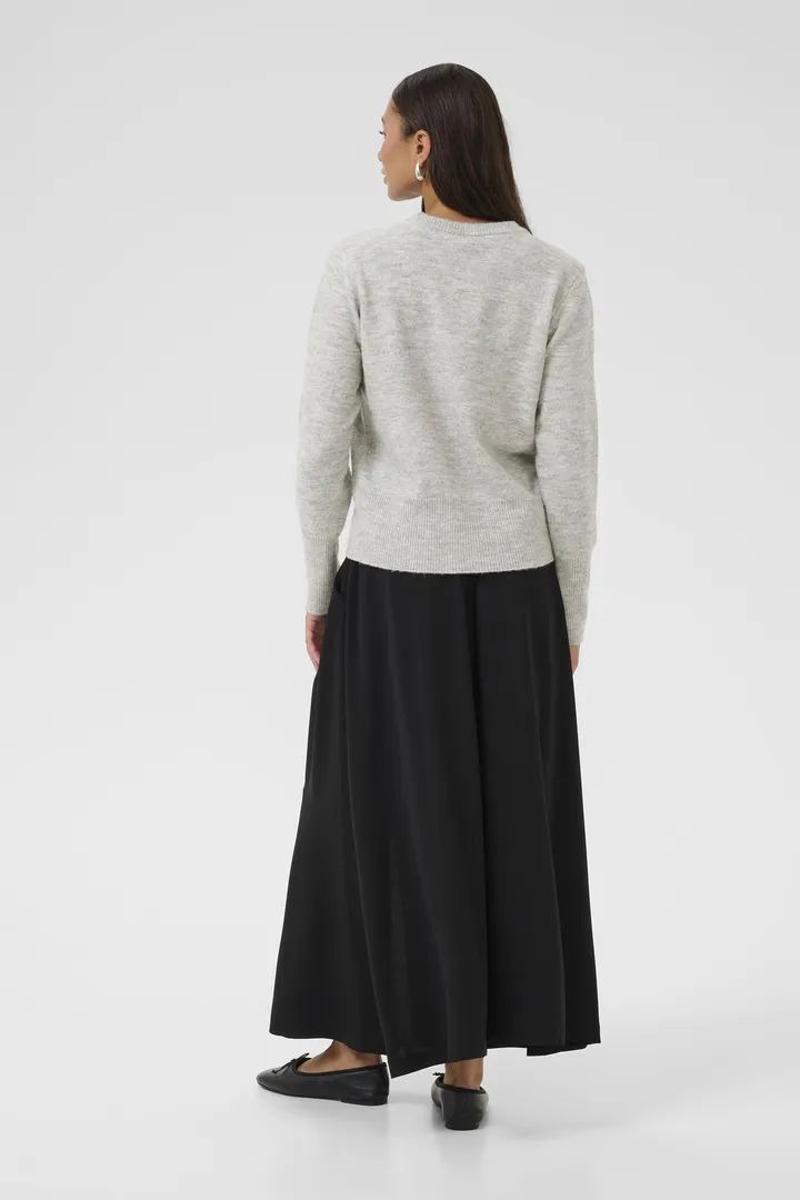 KAFFE KAniel Crew Neck Pullover Light Grey Melange