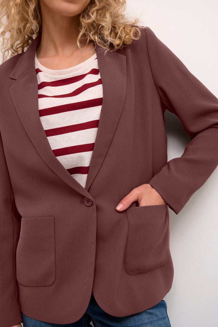 CREAM CRCocamia LS Blazer Rum Raisin