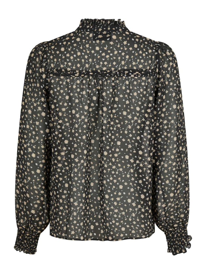 NEO NOIR Rhia Secret Flower Blouse Black