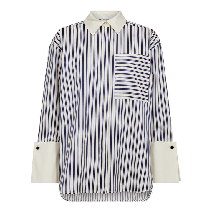 CO´COUTURE SamsonCC Stripe Cuff Shirt Navy