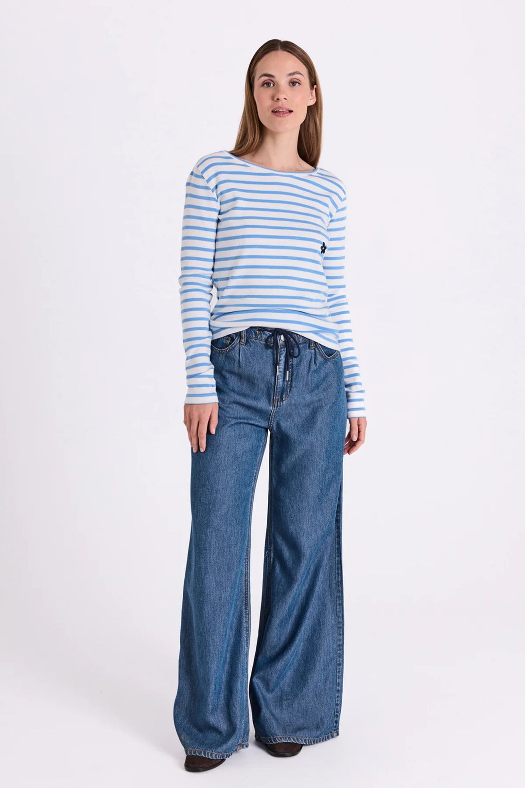 FREEQUENT FQMilo-Pants Medium Blue Denim