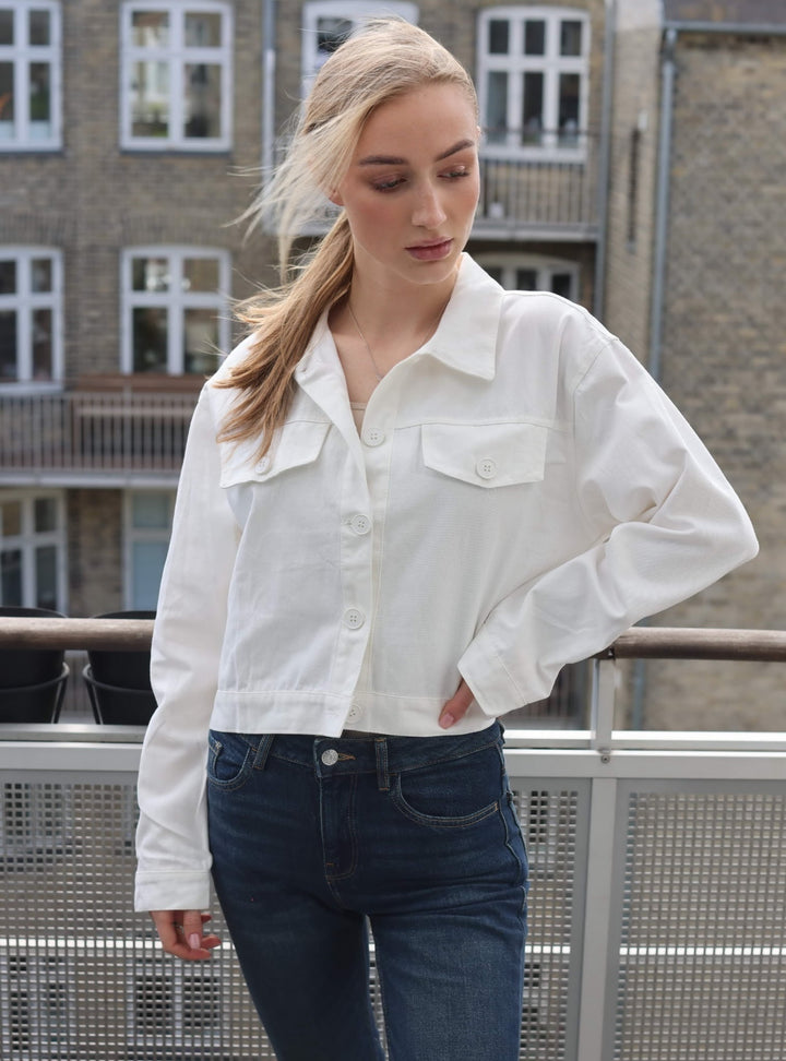 COPENHAGEN LUXE Jacket Embroidery Back Creme