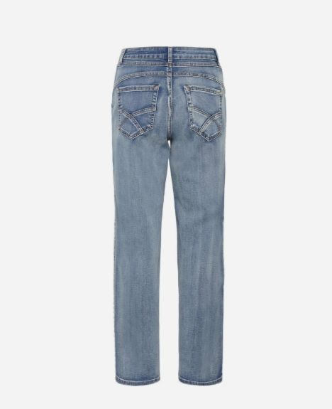 CREAM CRVisti Straight Deco Pant Miami Light Blue Denim