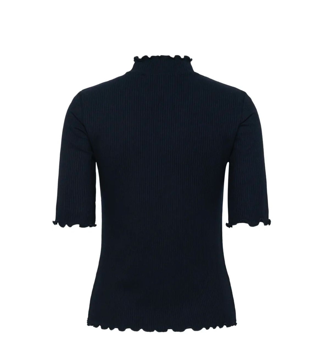 CREAM CRRibba Turtle Neck Tshirt Pitch Black