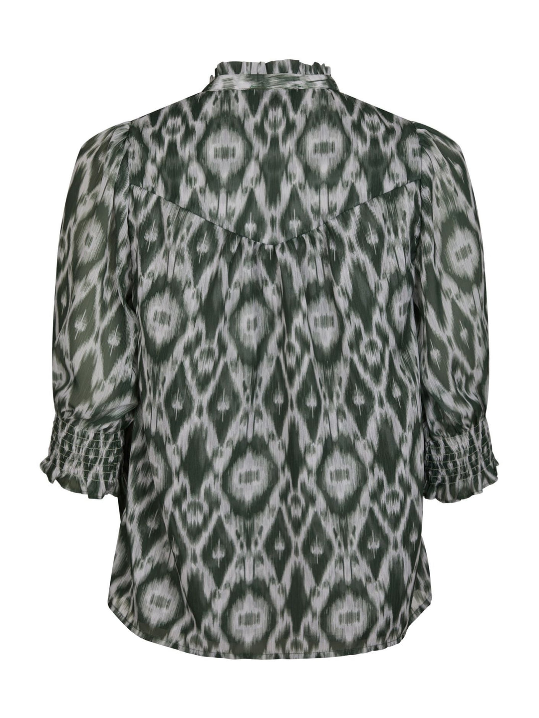NEO NOIR Diana Graphic Fade Blouse Dusty Green