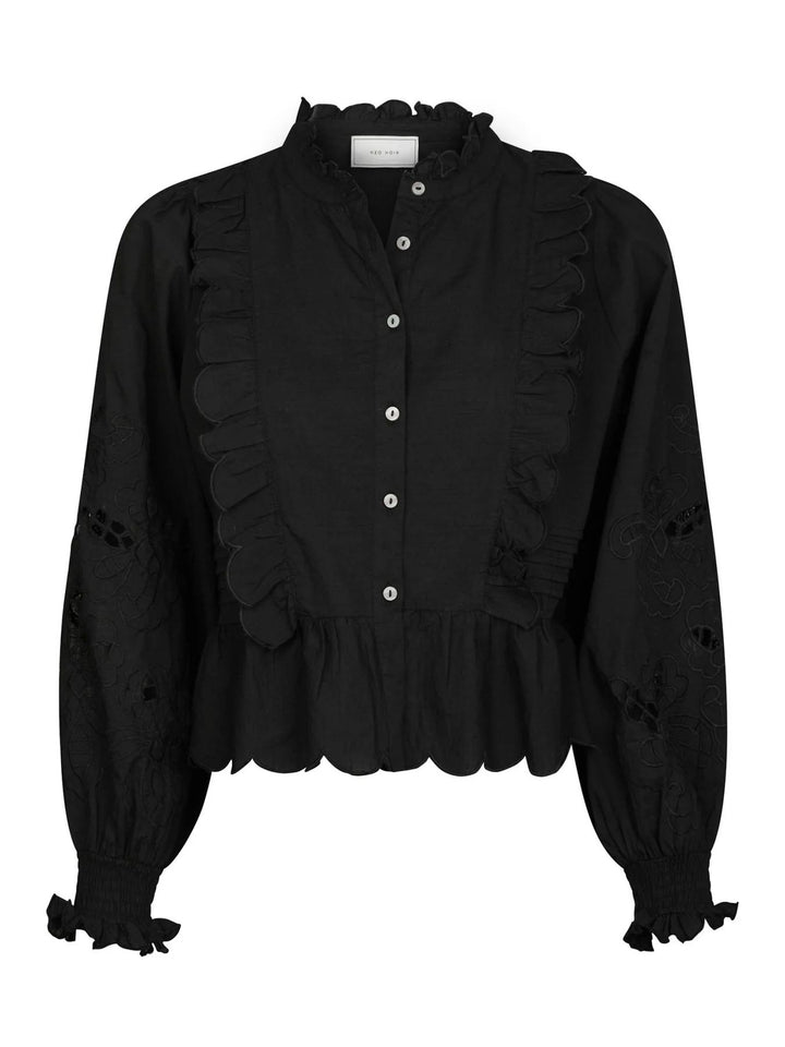 NEO NOIR Petrine Embroidery Blouse Black