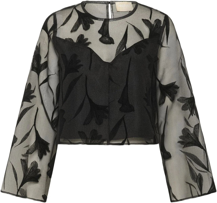 SOAKED SLPhilomena Blouse LS Black