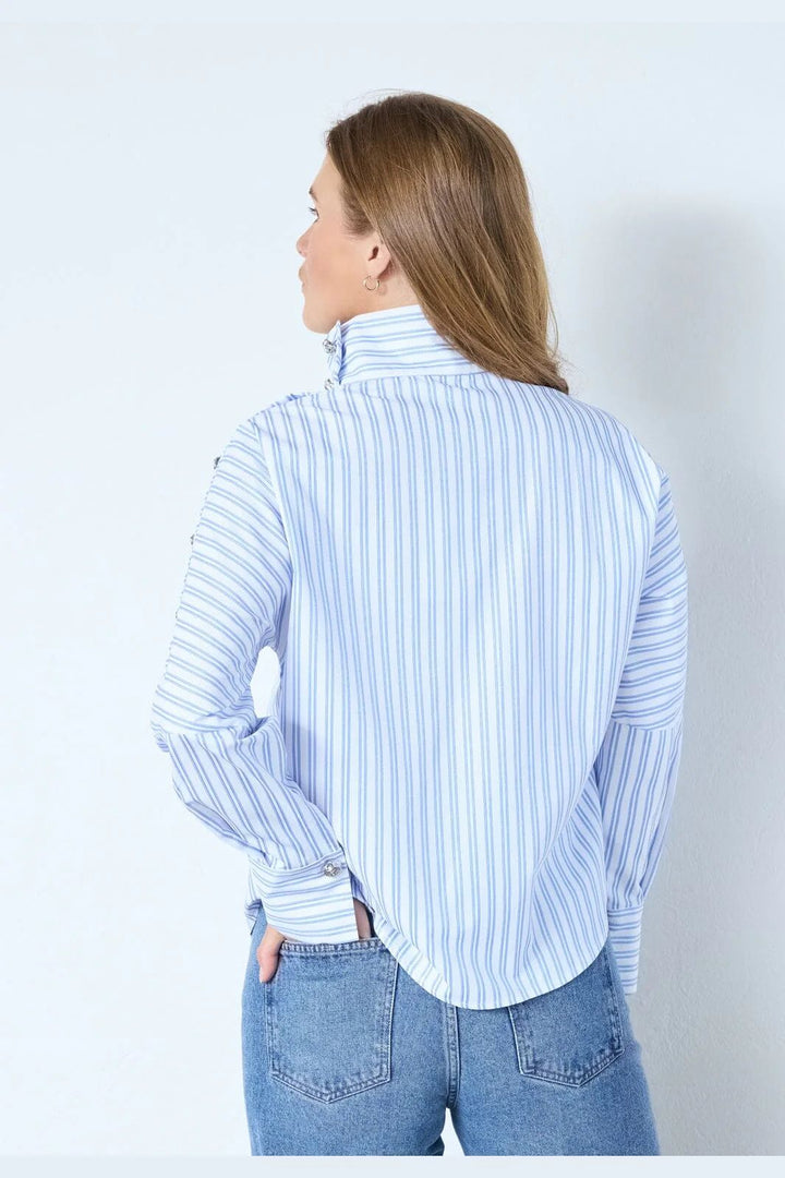 CO´COUTURE DevinCC AsymCC Button Blouse Blue
