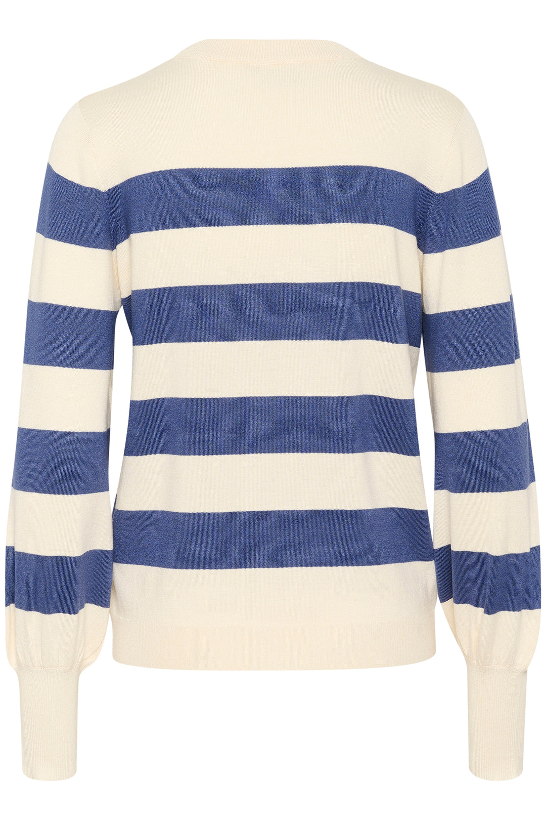 KAFFE KAlizza Striped Pullover Turtledove/Blue Bold Stripe