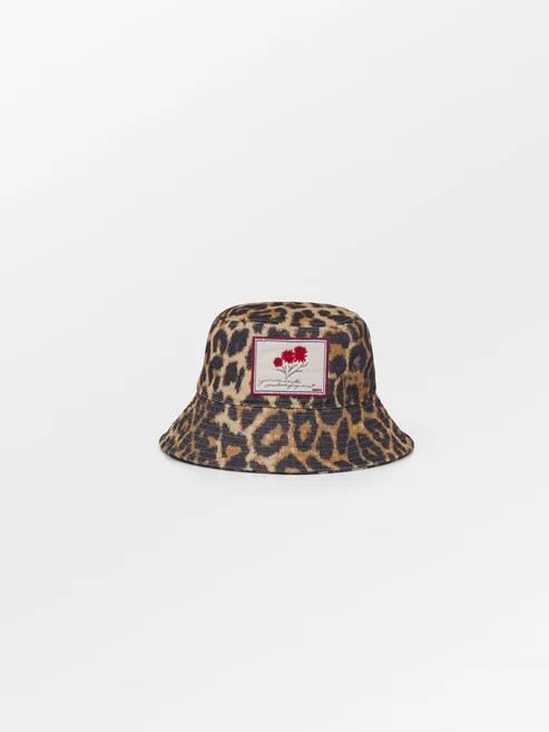 BECKSÖNDERGAARD Leopa Canvas Bucket Hat Black