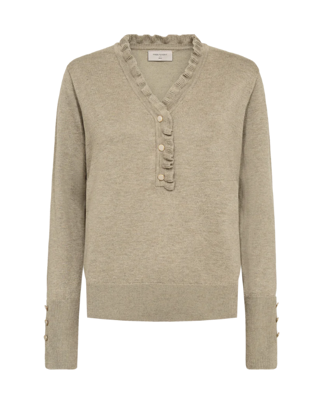 FREEQUENT FQKATIE-Pullover Silver Mink Melange