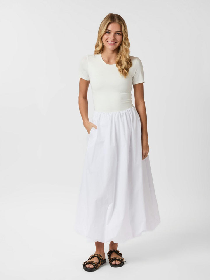 NEO NOIR Ober Long Balloon Skirt White