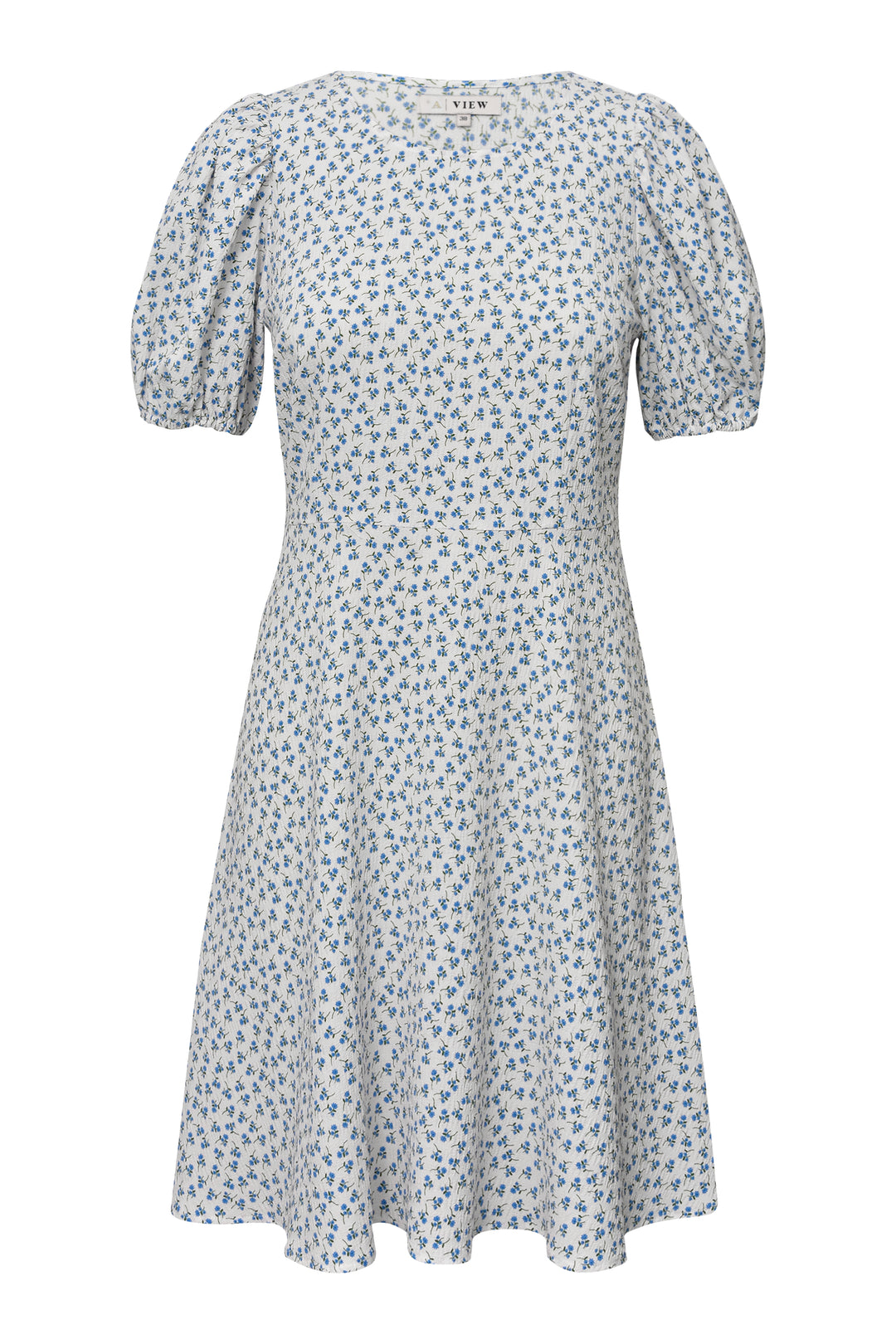 A-VIEW Gino Dress White/Blue