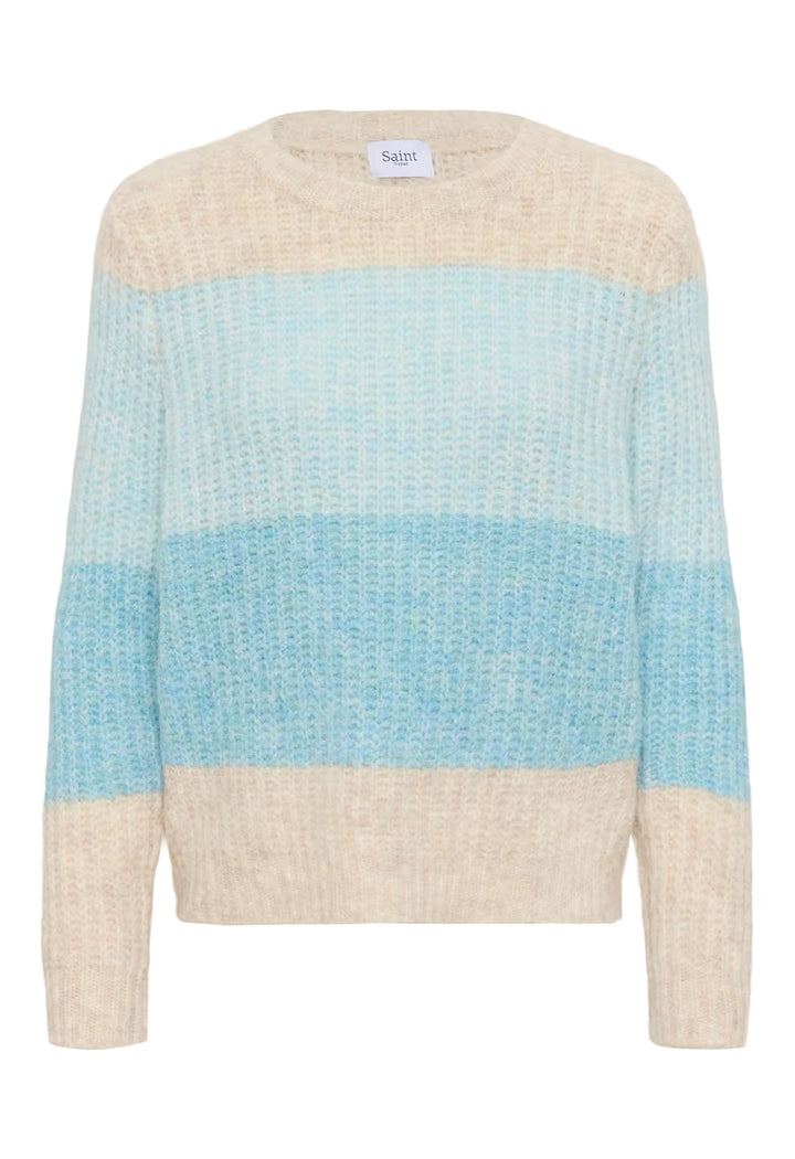 SAINT TROPEZ MandySZ Pullover Aqua Haze Melange