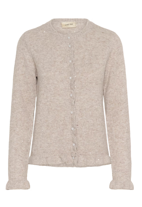 CREAM CRJolly Knit Cardigan String Melange