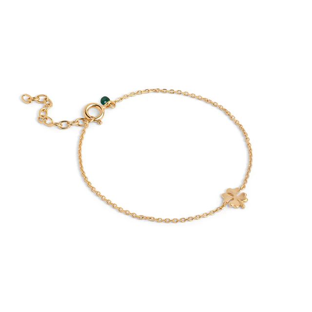 ENAMEL COPENHAGEN Four-Leaf Clover Bracelet 925S/GP/M