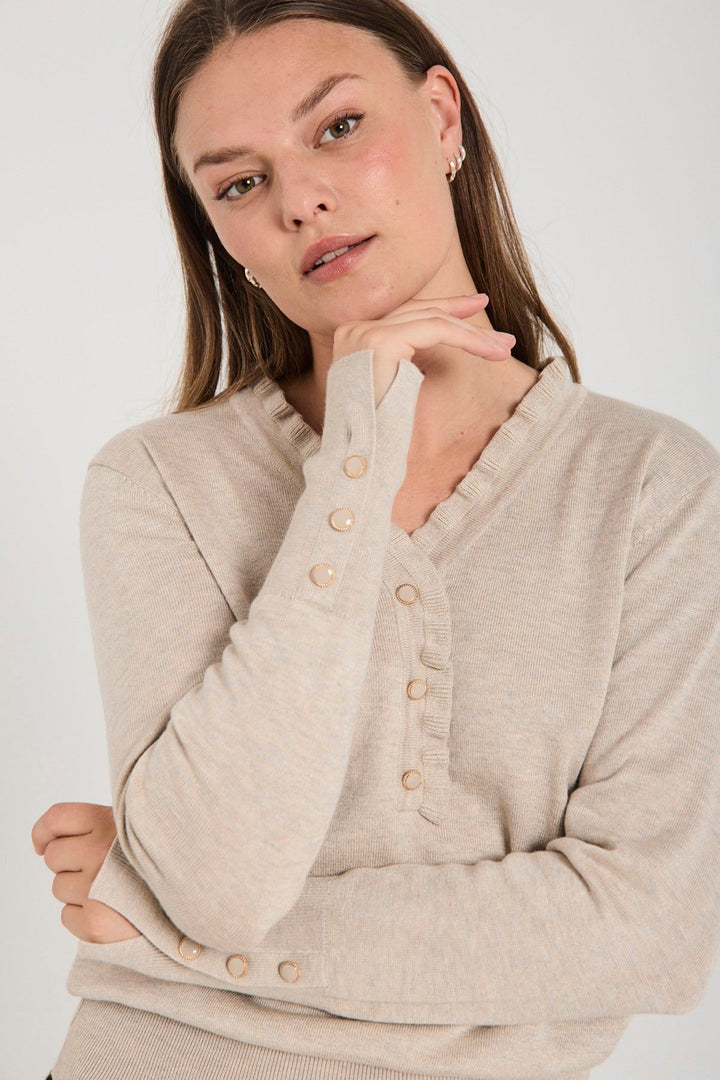 FREEQUENT FQkatie-Pullover Moonbeam Melange