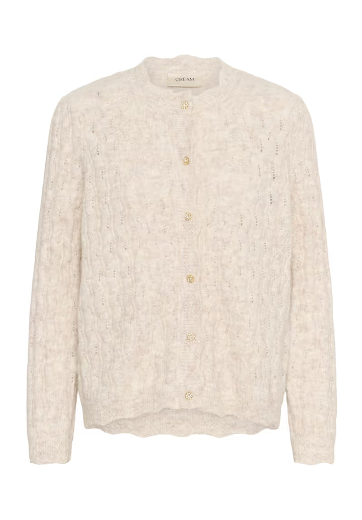 CREAM CRJunah Cardigan Oat Melange