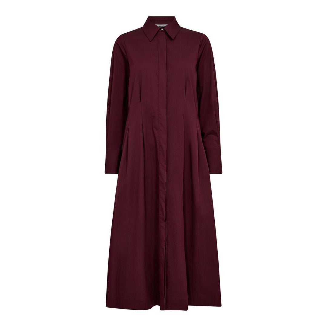 CO´COUTURE PoppyCC Shirt Long Dress Winered