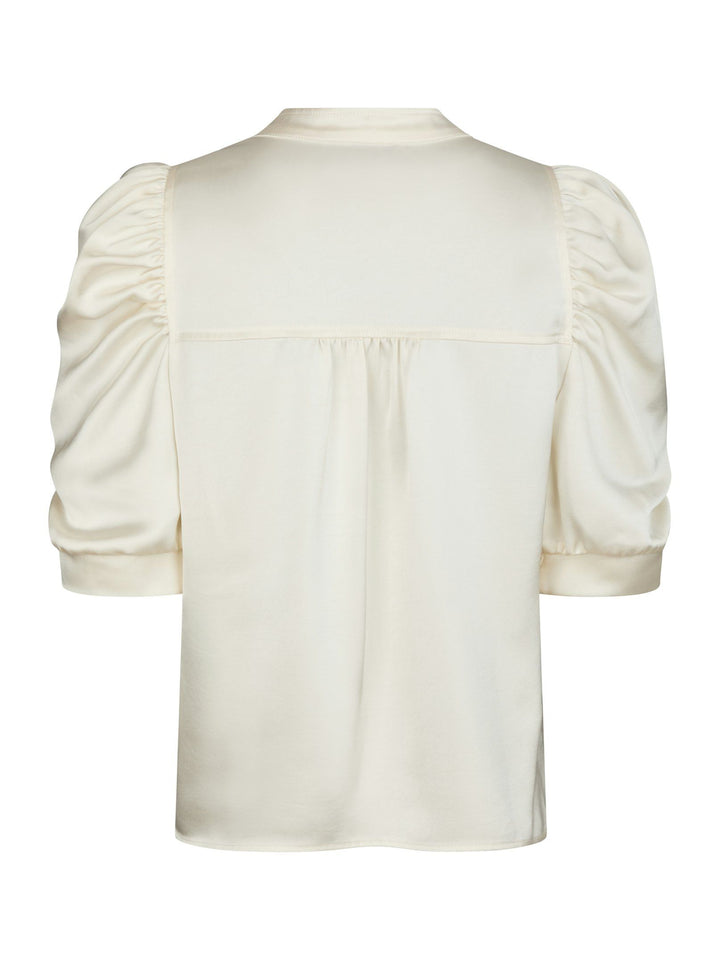 NEO NOIR Roella Heavy Sateen Blouse Pearl