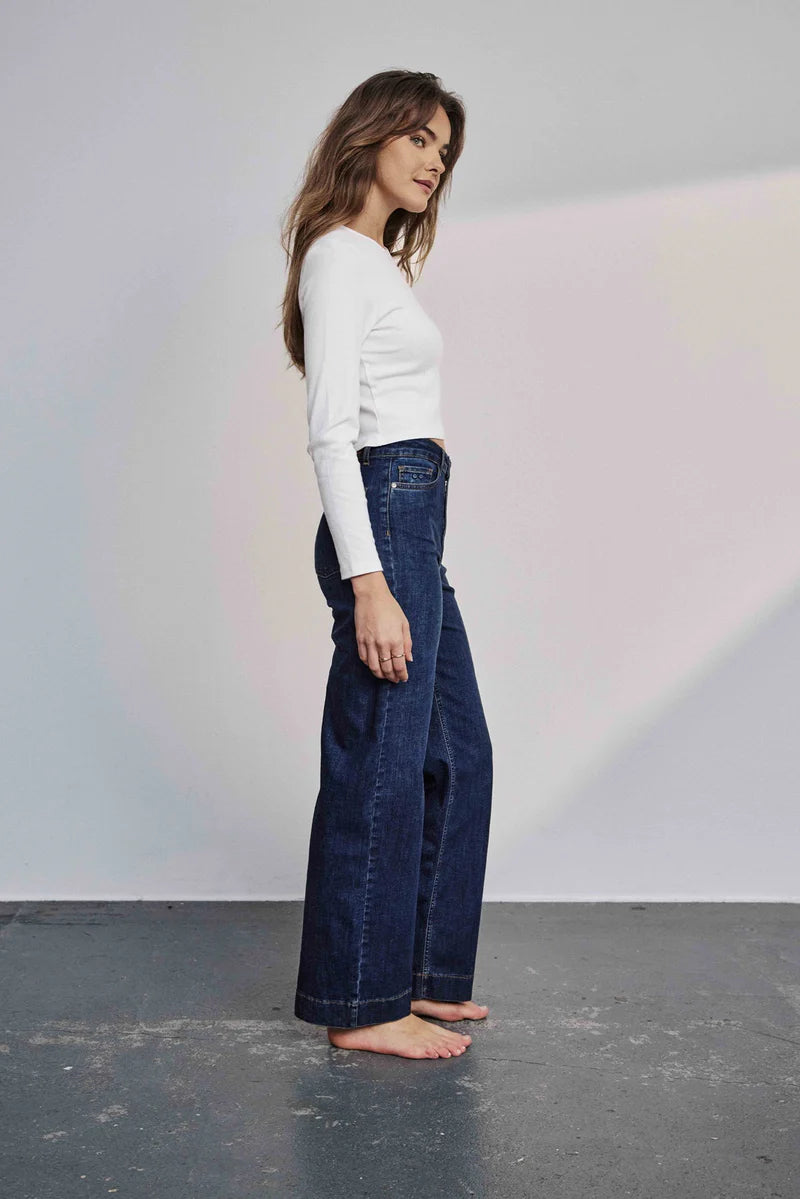 NÜMPH Nuparis Jeans Long Dark Blue