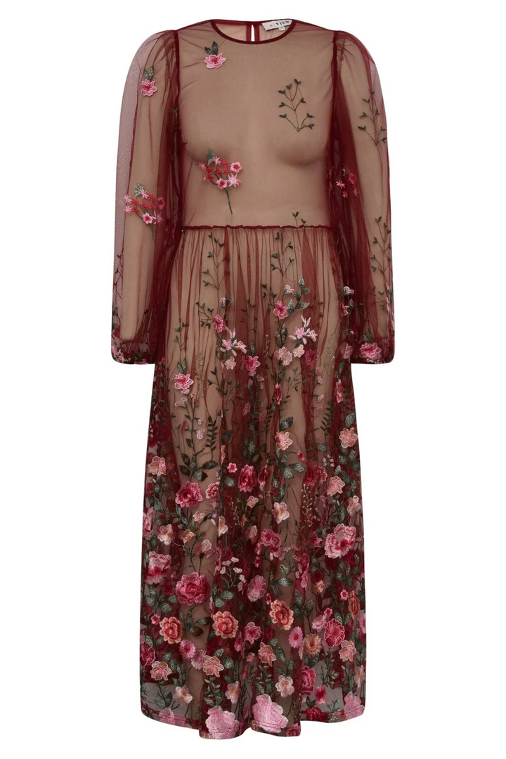A-VIEW Fuschia Dress Bordeaux/rose