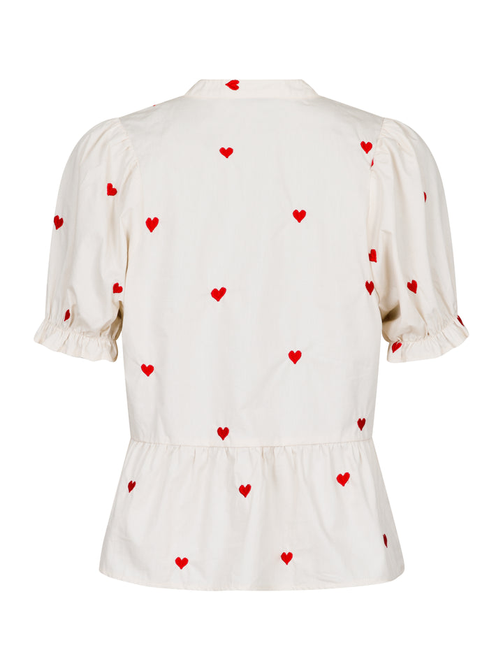 NEO NOIR Savy Hearts Top Creme