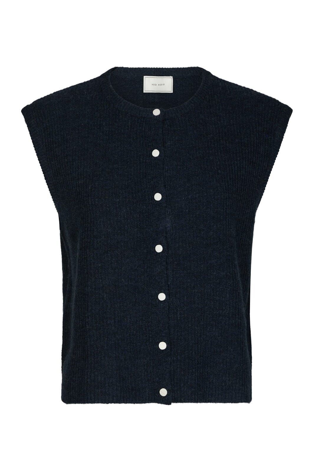 NEO NOIR Everest Knit Vest PO Navy