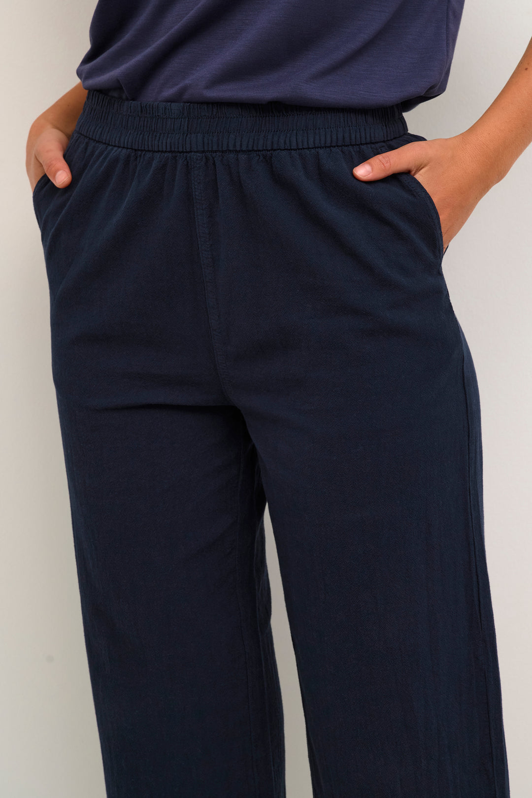KAFFE KAnaya Culotte Pants Midnight Marine