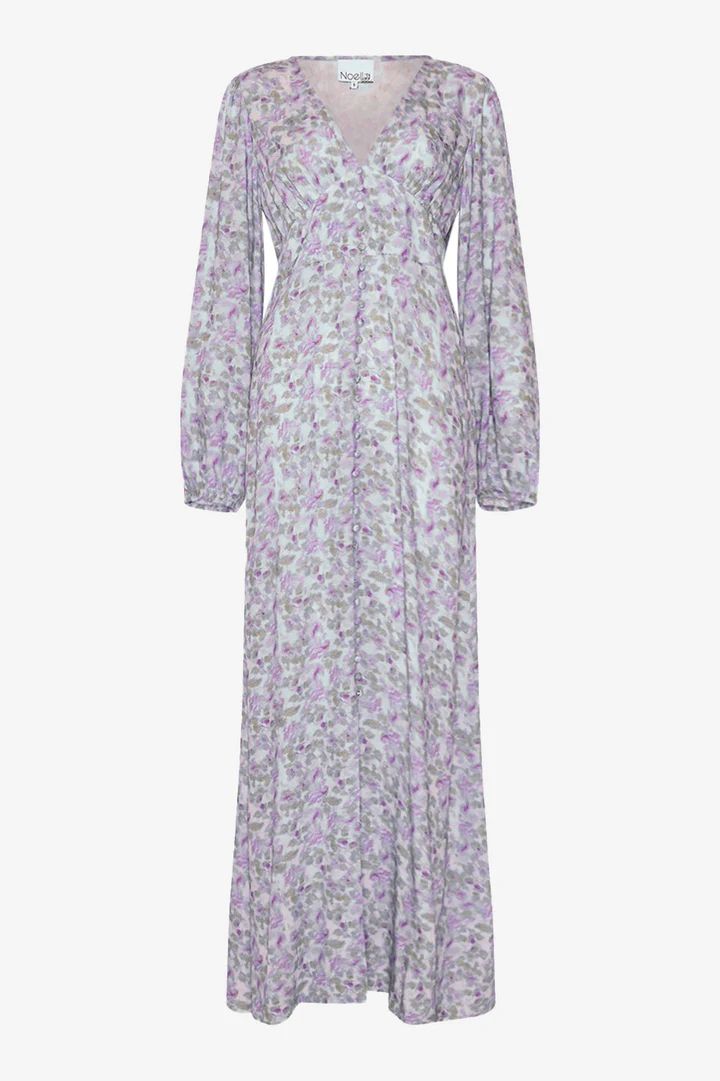 NOELLA Lilith Maxi Dress Cinthia Blue Print