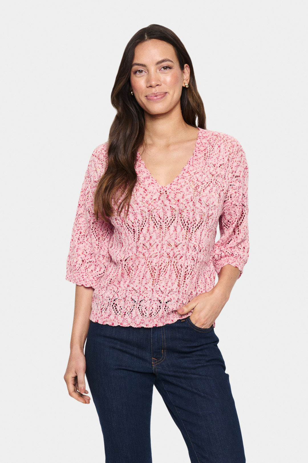 SAINT TROPEZ KimberleySZ Pullover Poinciana