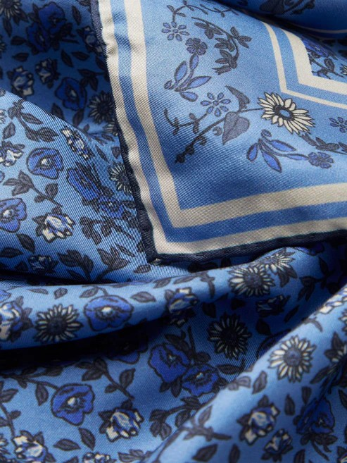 BECKSÖNDERGAARD Florisima Sia Scarf Provence Blue