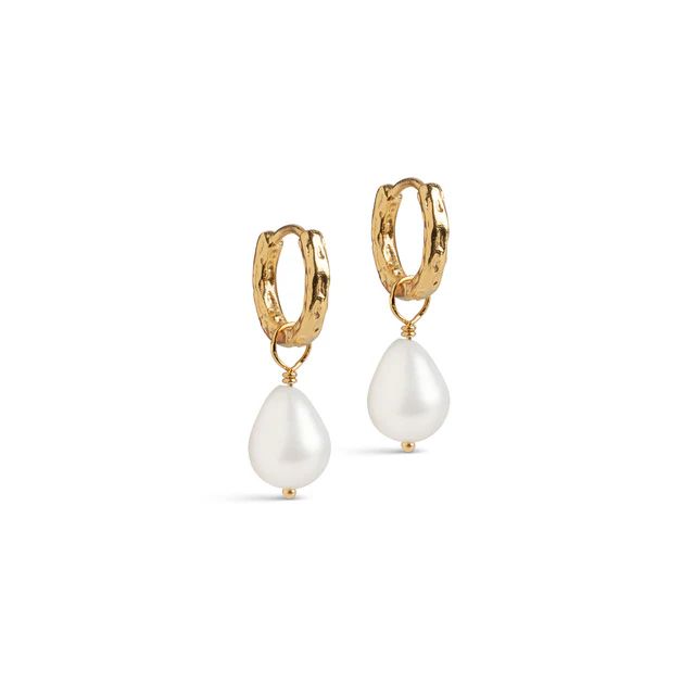 ENAMEL COPENHAGEN Significant Pearl Hoops Pearls