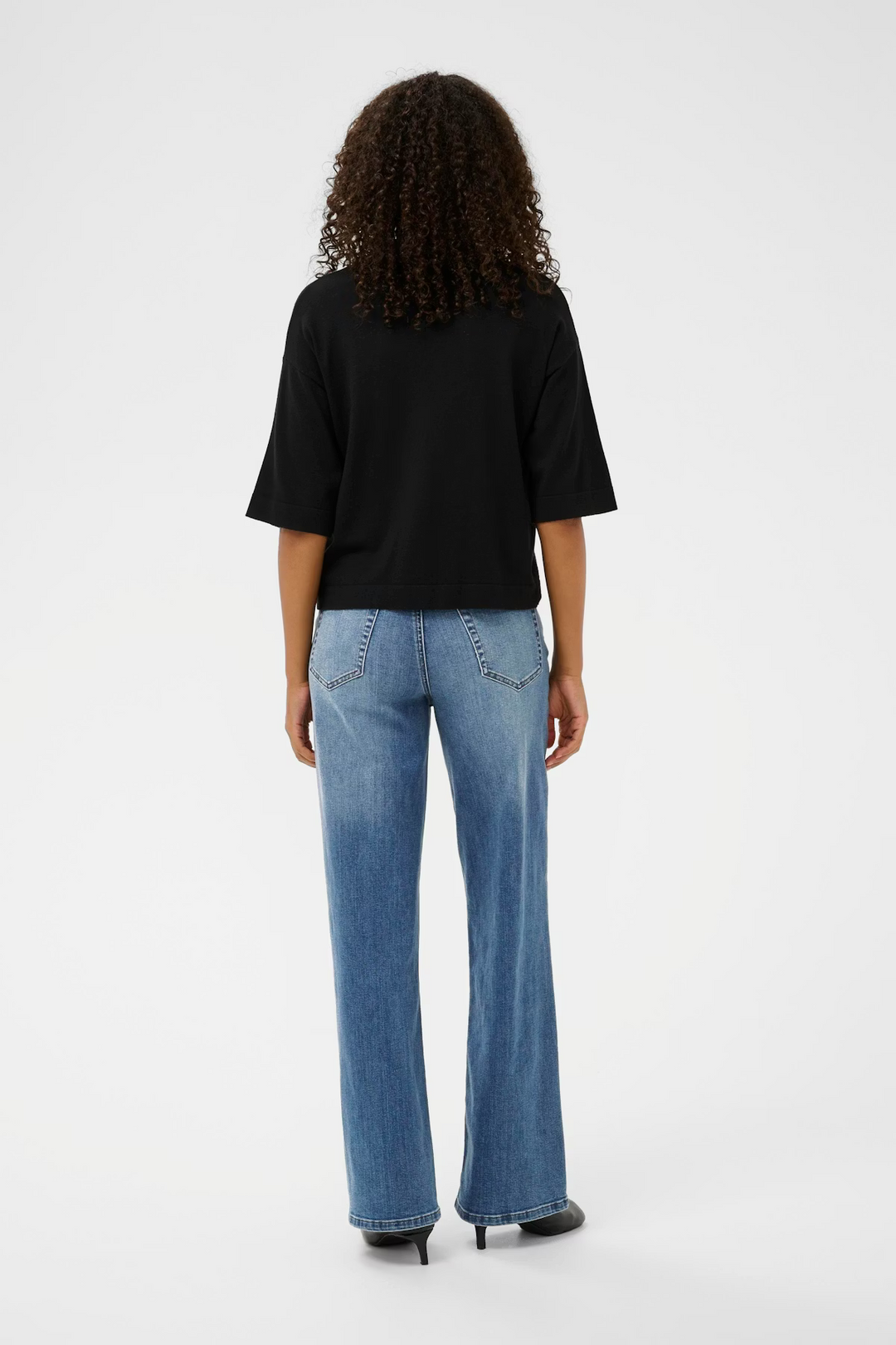 KAFFE KAmeadow HW Reg Fit Jeans Medium Blue Denim