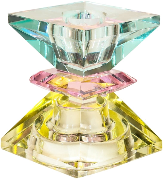 C’EST BON Crystal Holder, Litgh Yellow/Pink/Light Mint