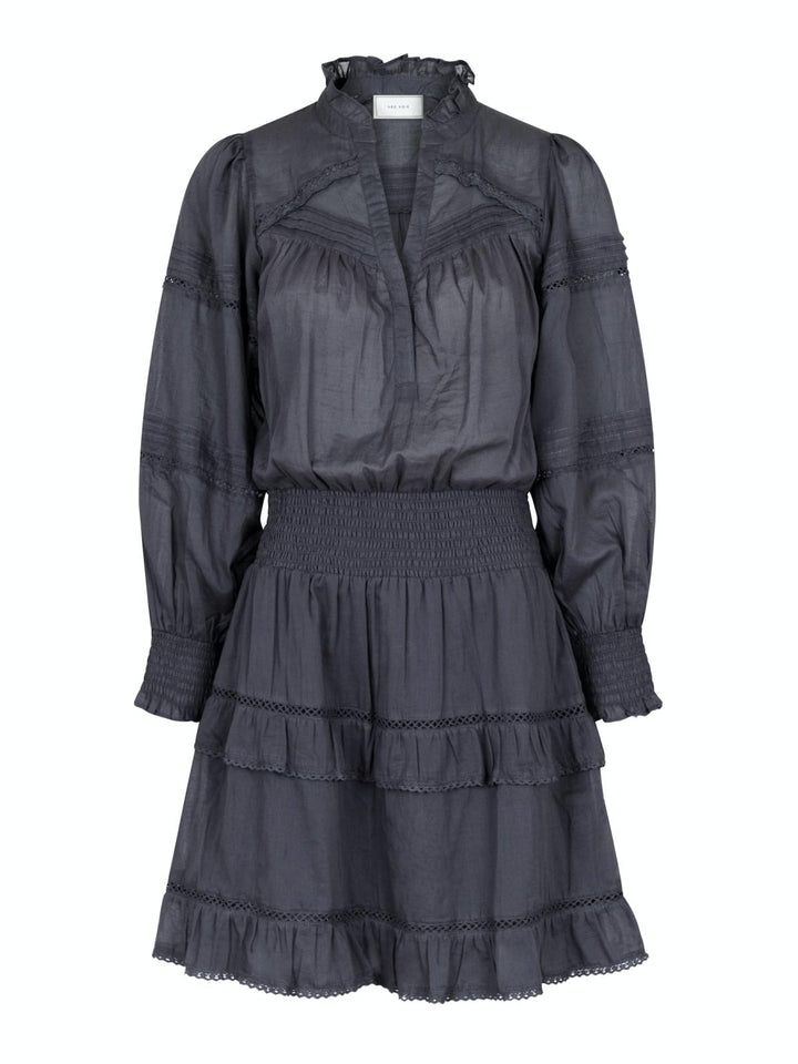 NEO NOIR Milan S Voile Dress Dark Grey