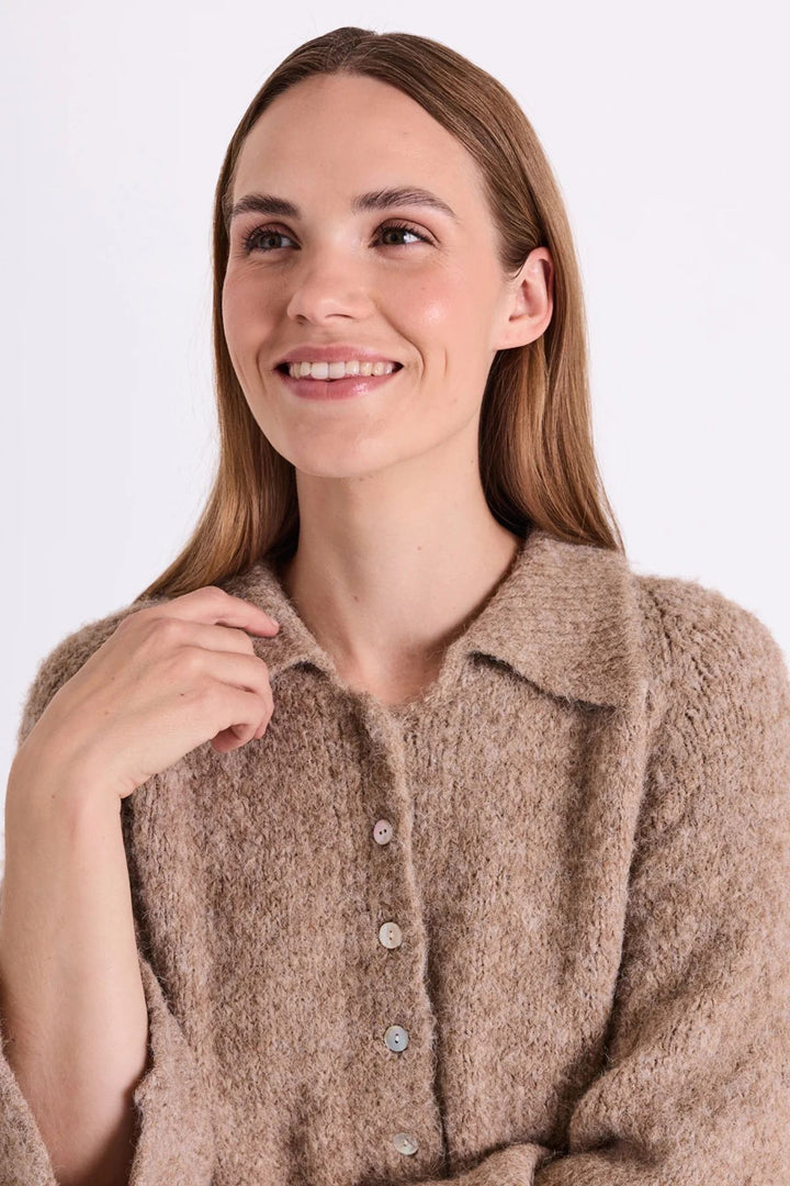 FREEQUENT FQGrslulu-Cardigan Silver Mink Melange